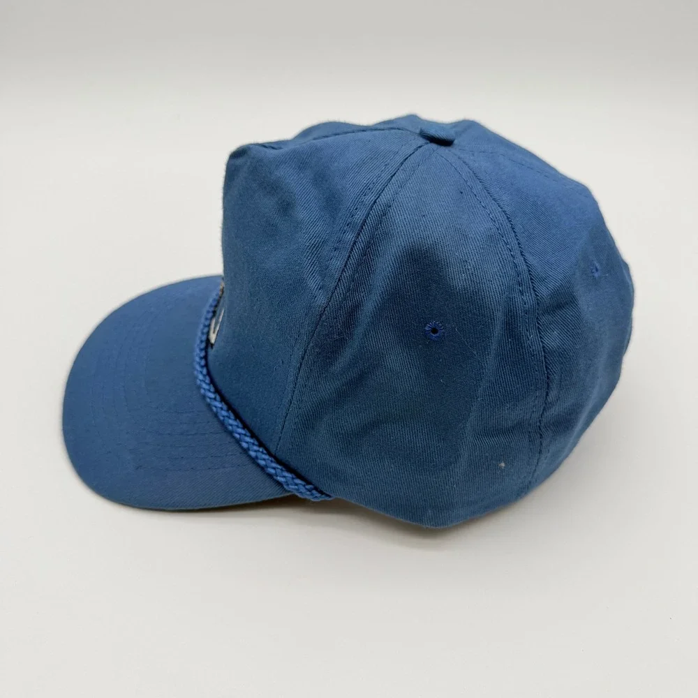 Beer Mug Rope Trucker Hat OS Blue Snapback Skater Streetwear Vintage Style